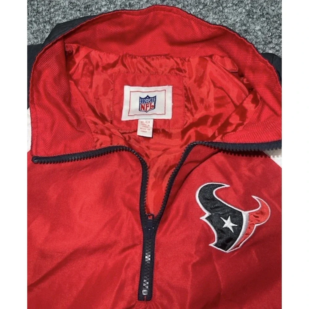 NFL  XL  Houston‎ Texans Red Black White Jacket Football Official Team Logo